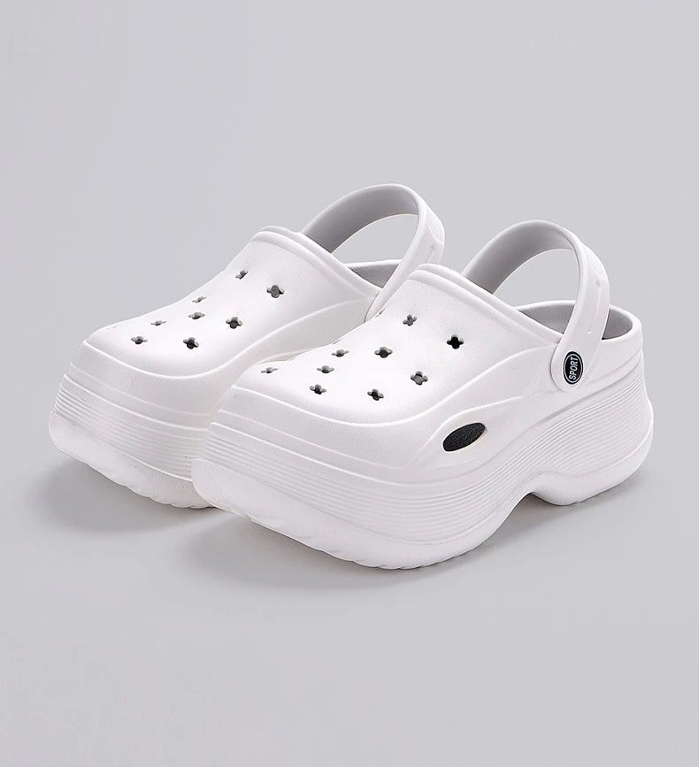 Chunky Platform Clogs – Non-Slip Beach Sandals, EVA Wedges