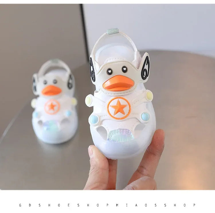 Kids' Colorful Sandals with Lights – Soft Sole Casual Sneakers for Boys & Girls