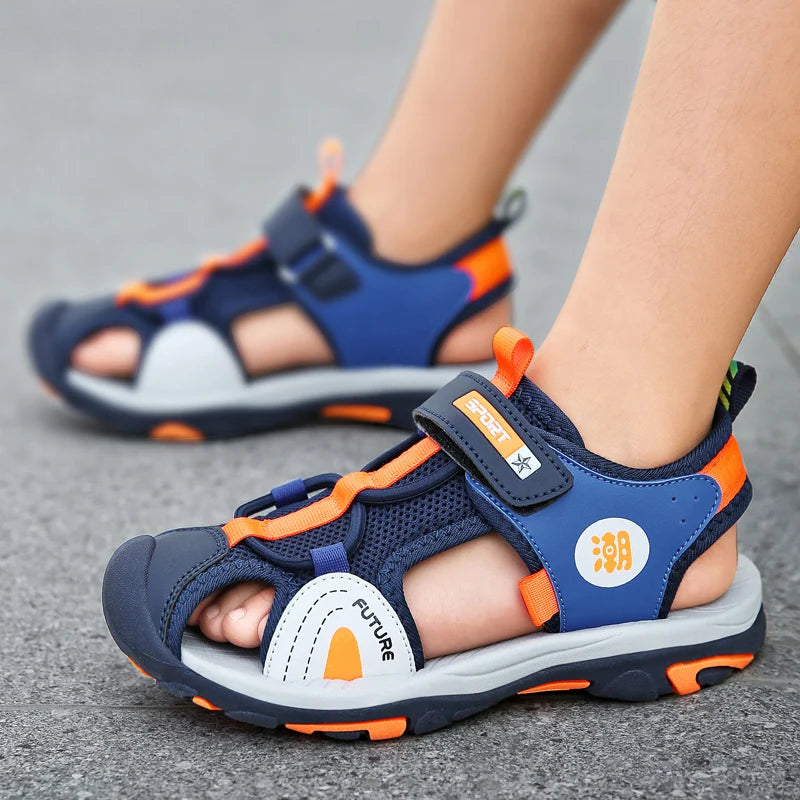 Kids Summer Sandals – Breathable, Non-Slip, Closed-Toe for Boys & Girls