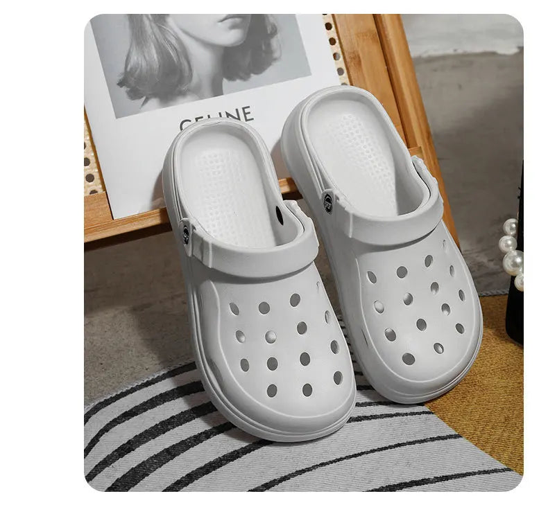 Women's Clogs – New Fashion Slippers with Cute DIY Bows, Outdoor Beach Slides for Girls