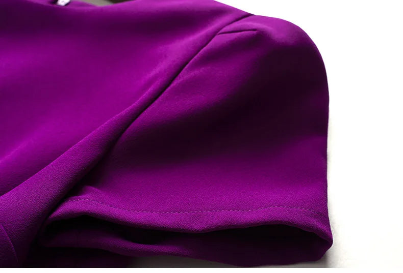 Summer Purple Fish Tail Long Dress – Elegant, Close-Waist Evening Gown