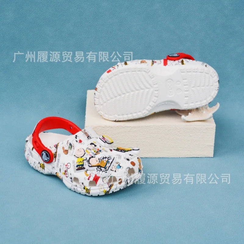 Miniso Kids' Cartoon Slippers – Cute Non-Slip Summer Sandals, Soft Sole Gift