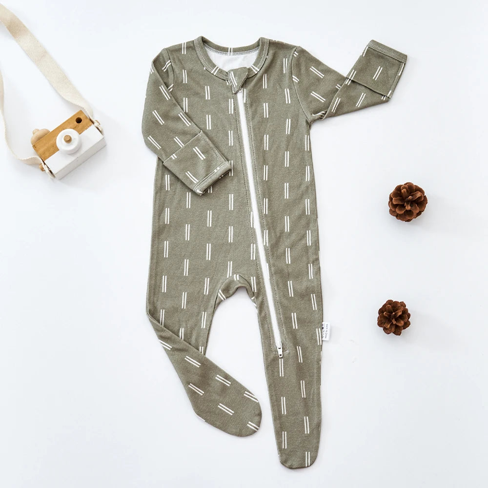 Kangobaby #My Soft Life# Baby Bodysuit: Long Sleeve Romper for Newborns & Infants
