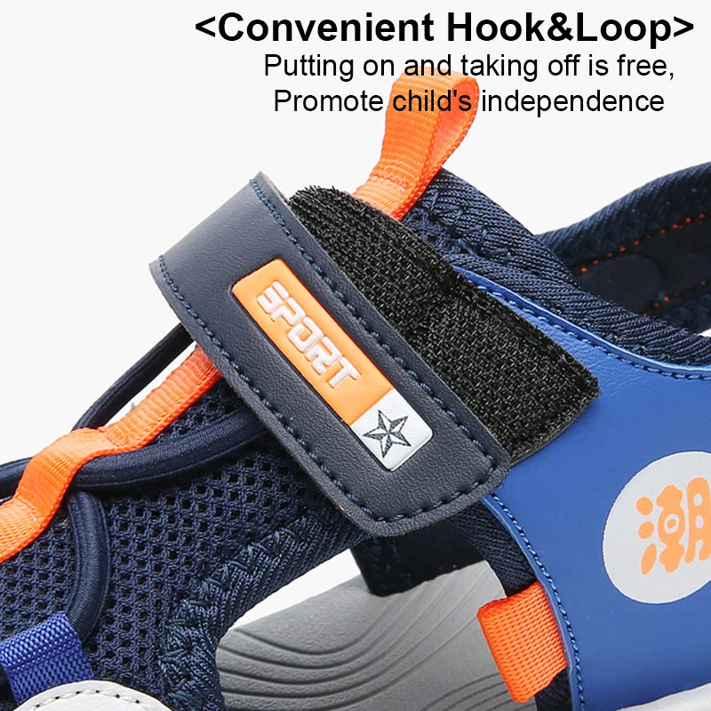 Kids Summer Sandals – Breathable, Non-Slip, Closed-Toe for Boys & Girls