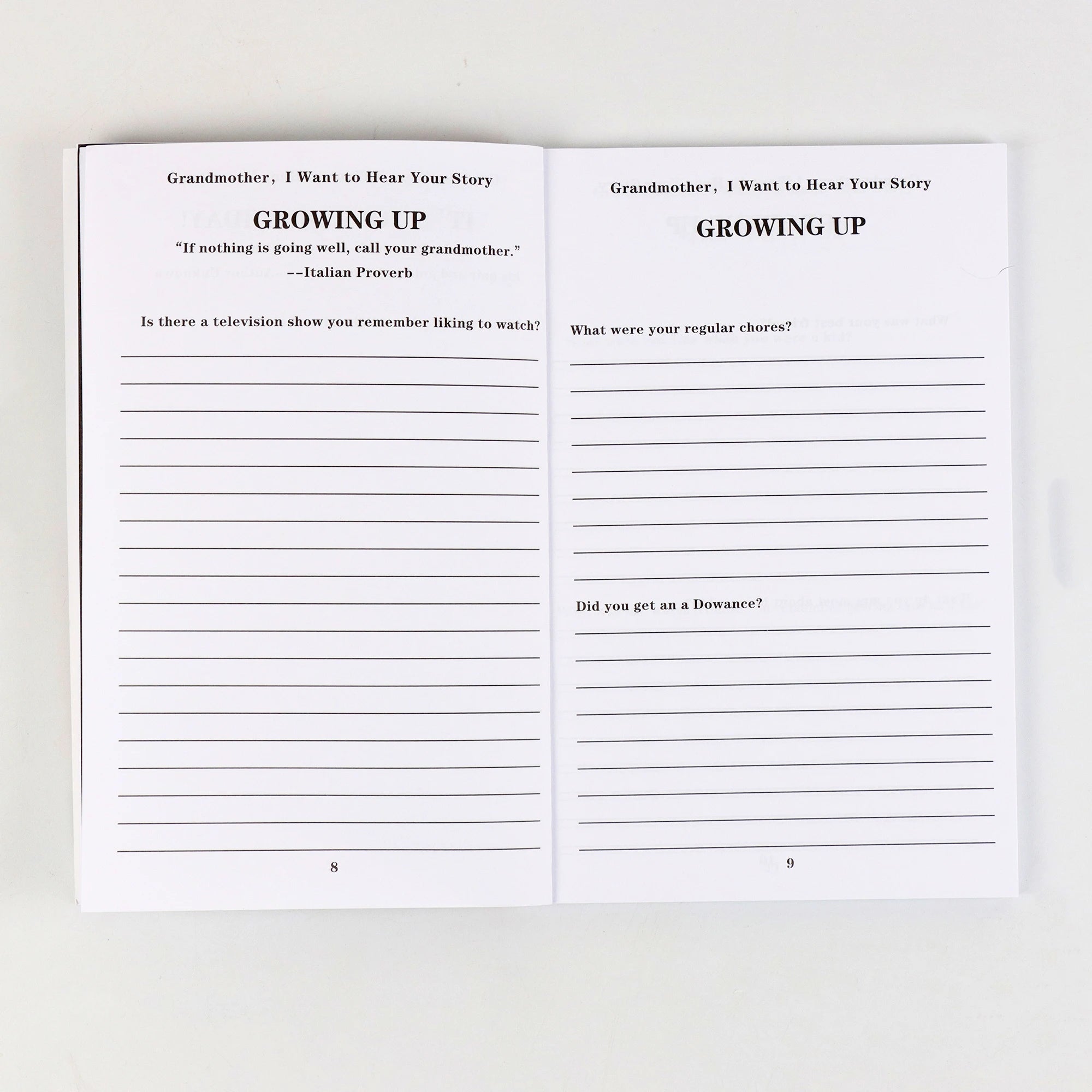 Grandma's Story Diary – Life & Love Sharing, Parent-Child Notebook
