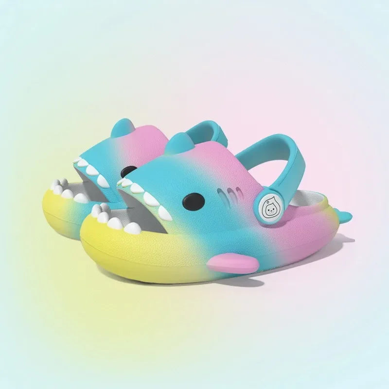 Evshine Shark Slippers For Children Summer Shark Shoes Fashion Shark Sandals Child Sandals Lovely Boys And Girls Beach Slippers