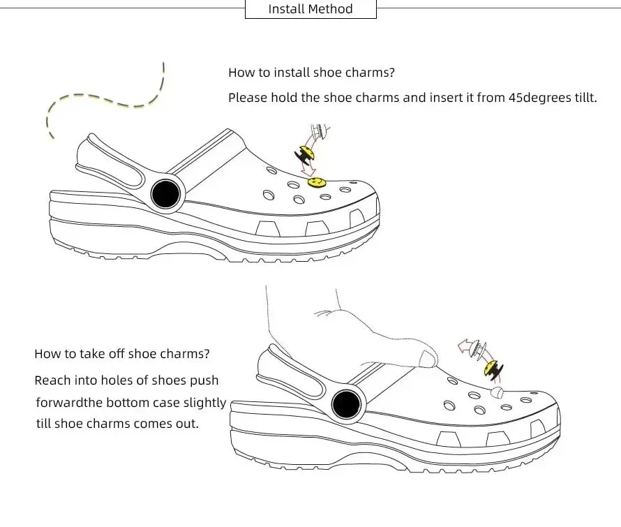 MINISO Stitch Shoe Charms – Cute 3D DIY Decorations for Kids’ Clogs, Birthday Gift