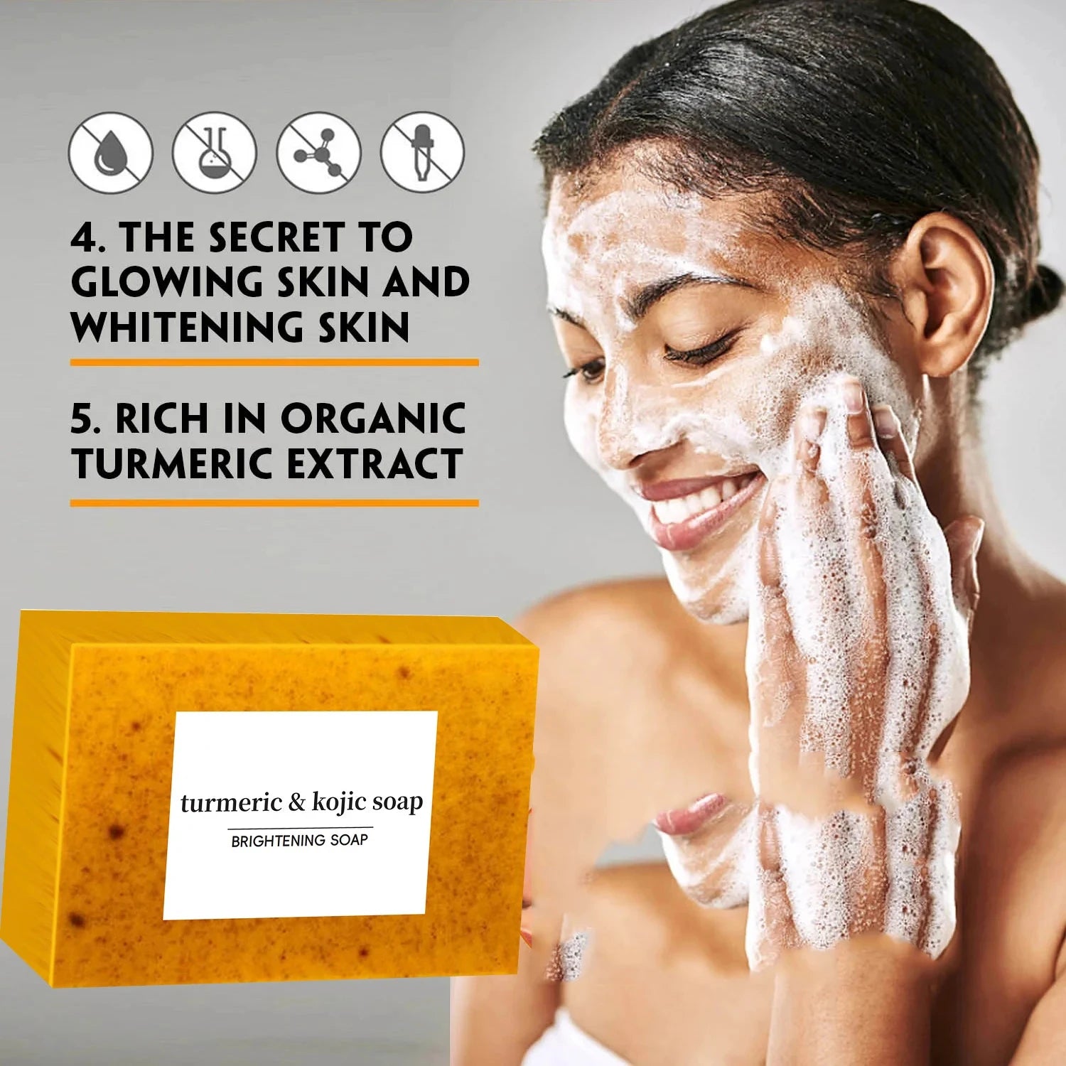 Turmeric Kojic Acid Soap – Acne, Dark Spot & Skin Tone Treatment