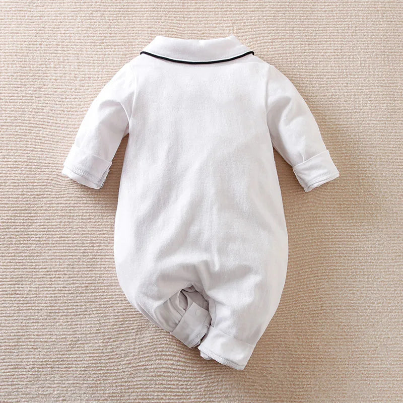 0-18M Newborn Clothes: Soft Cotton Long Sleeve Bodysuit for Spring & Autumn