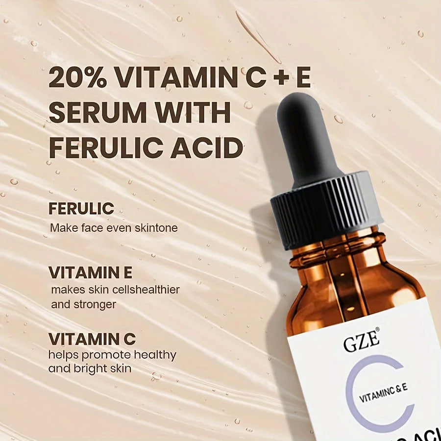 Facial Serum – Vitamin C, E & Ascorbic Acid for Youthful, Bright Skin