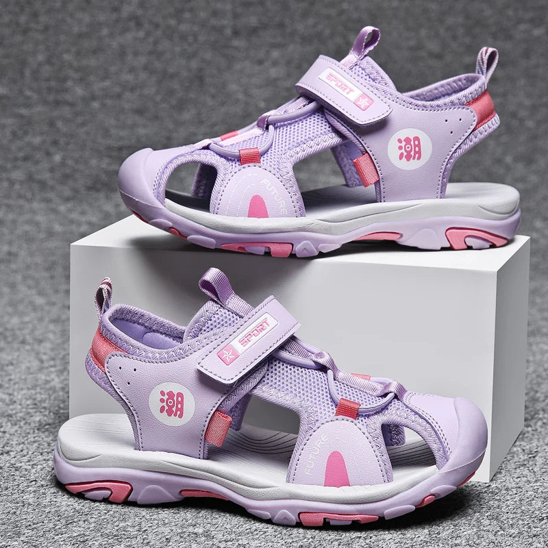 Kids Summer Sandals – Breathable, Non-Slip, Closed-Toe for Boys & Girls