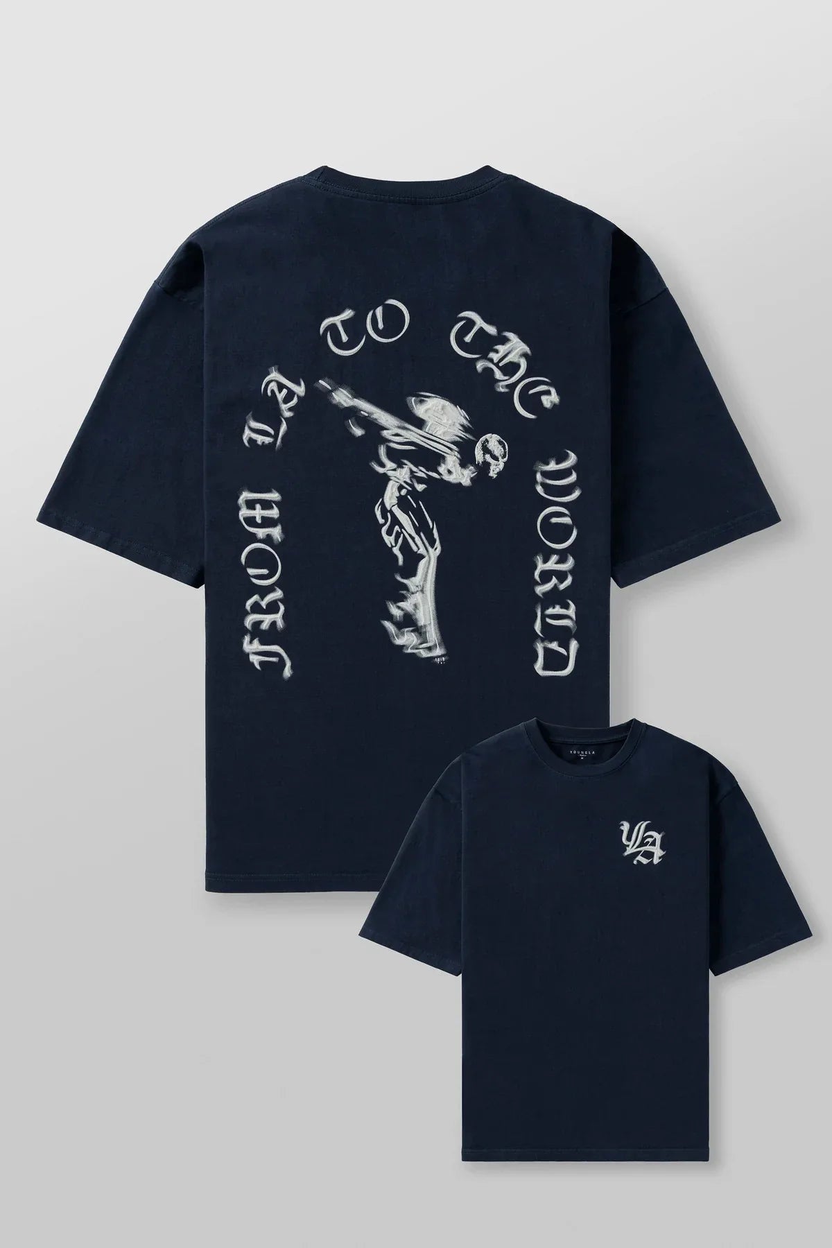 Men’s Hip Hop T-Shirt – 100% Cotton, Loose Fit, Round Neck, Short Sleeve