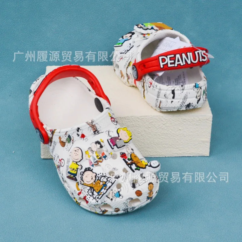Miniso Kids' Cartoon Slippers – Cute Non-Slip Summer Sandals, Soft Sole Gift