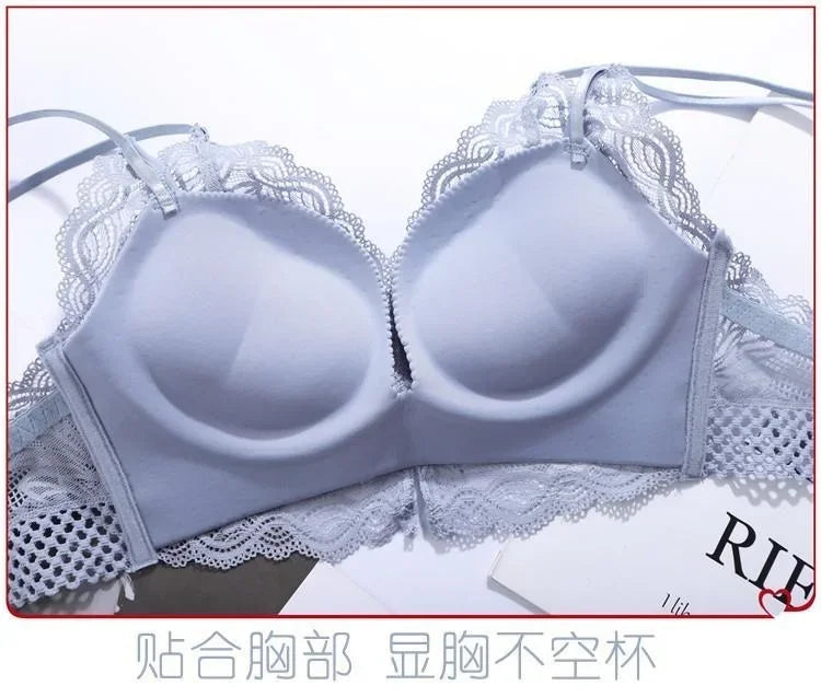 Deep V Push-Up Bra – Ultra Thickened, Adjustable, Sexy Lingerie for Small Chest