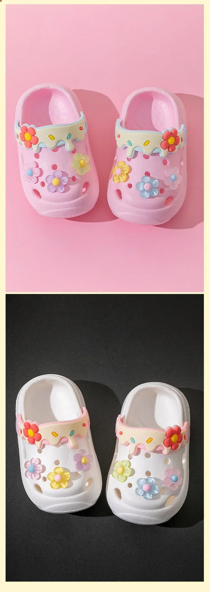 Kids' Summer Slippers – Cute Flower Soft Sole Sandals, Anti-Slip Beach Shoes