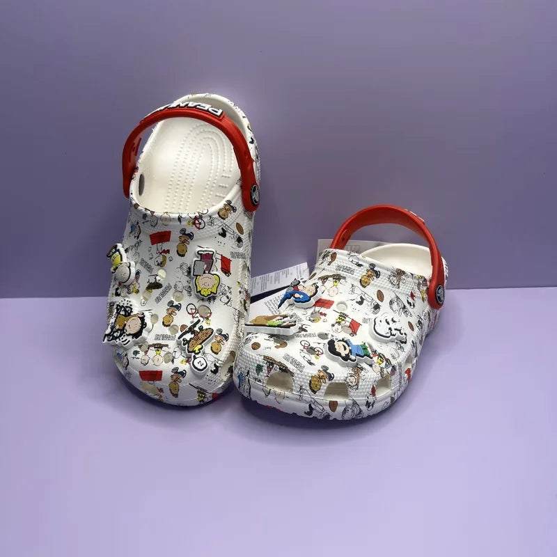 Cartoon Snoopy Hole Shoes – EVA Beach Sandals, Non-Slip, Unisex