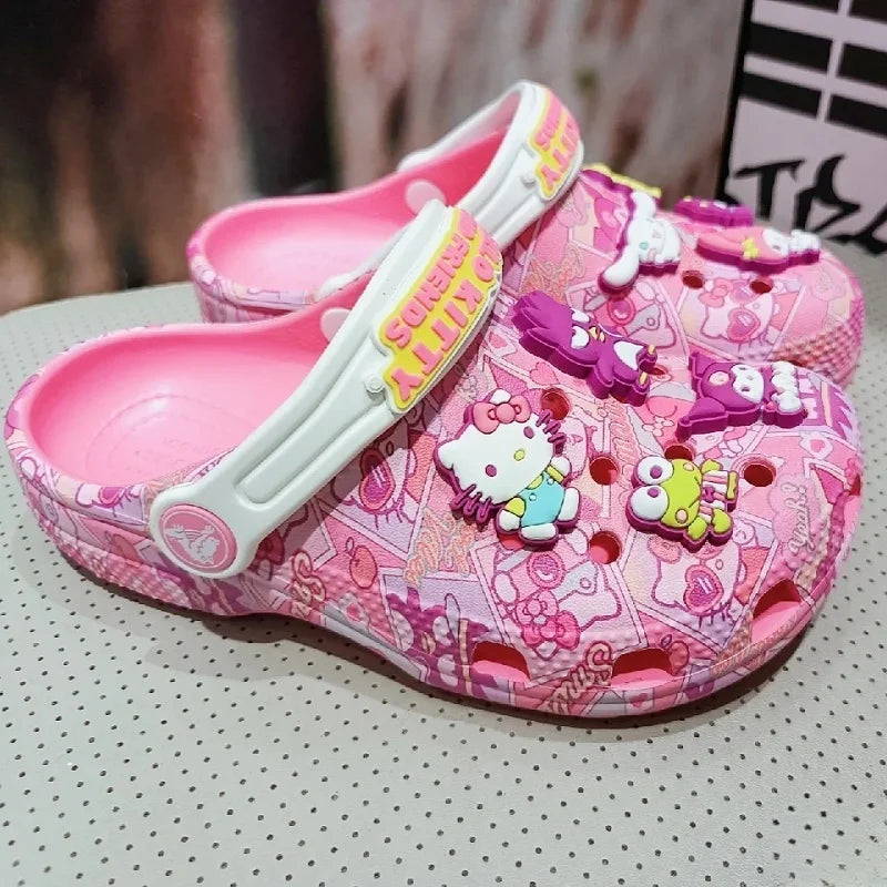 Miniso Kids' Cartoon Slippers – Cute Non-Slip Summer Sandals, Soft Sole Gift
