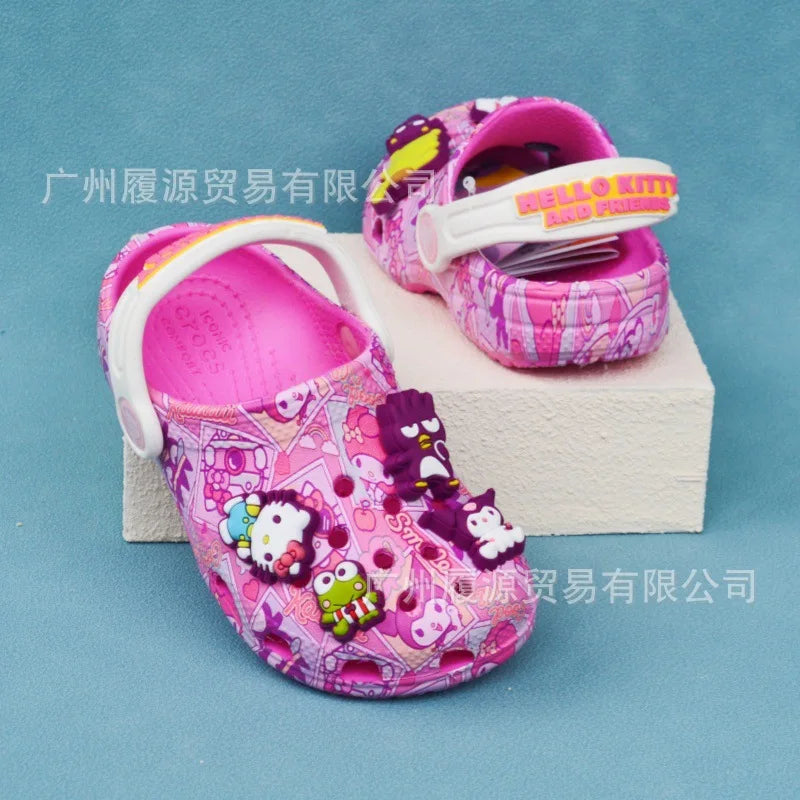 Miniso Kids' Cartoon Slippers – Cute Non-Slip Summer Sandals, Soft Sole Gift