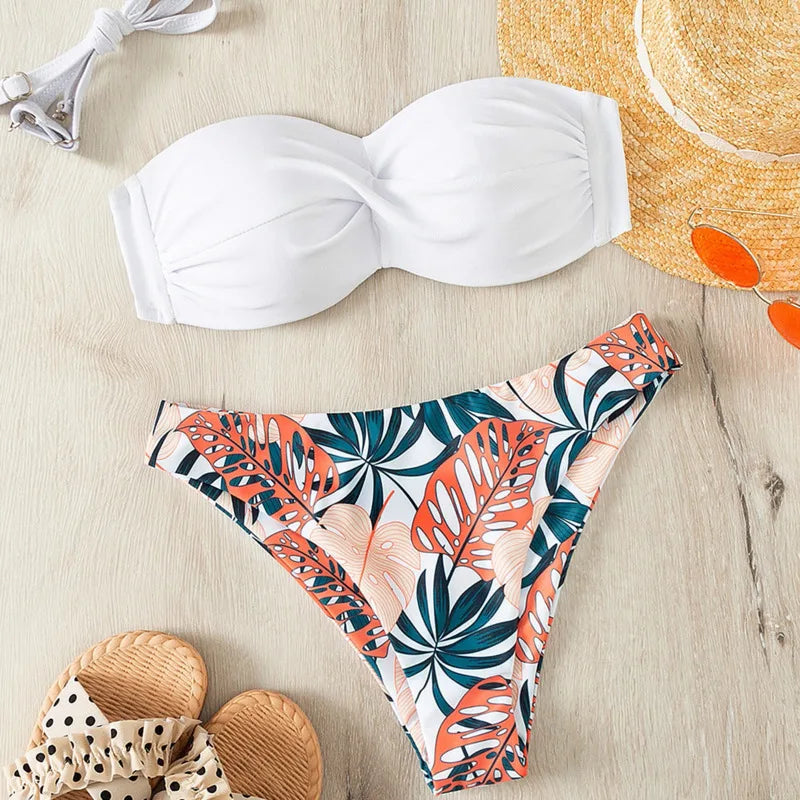 Summer 2025 Sexy Bikinis Swimsuits Women Swimwear Push Up Female Beach Swim Wear Bathing Suits Brazilian Bikini Set Pool Bather