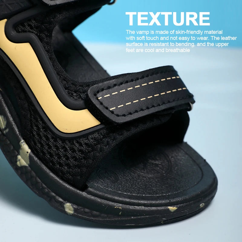 Kids' Camouflage Platform Sandals – Lightweight, Non-Slip Outdoor Beach Shoes