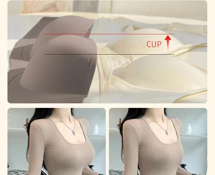 Half-Cup Push-Up Bra – Seamless No-Wire Sling Bra for Small Breasts