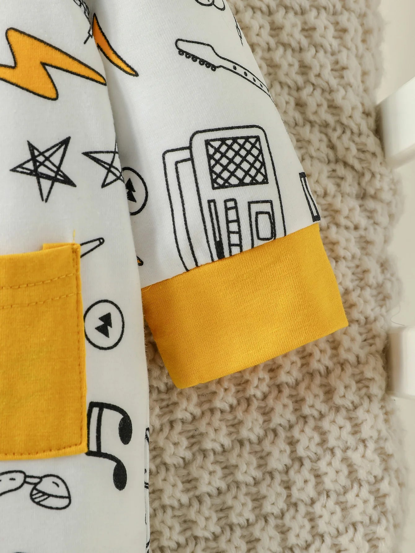 2PCS Baby Boys Jumpsuit: Spring/Autumn Long Sleeve Cartoon Print (Newborn-6M)