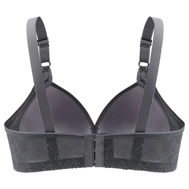 Comfortable Wireless Bra – Breathable, Push-Up, Large Size 36-50 B/C Cups