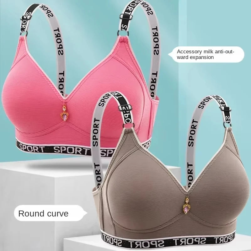 Wireless Support Bra for Women – Anti-Sagging, Adjustable, Sports Back.
