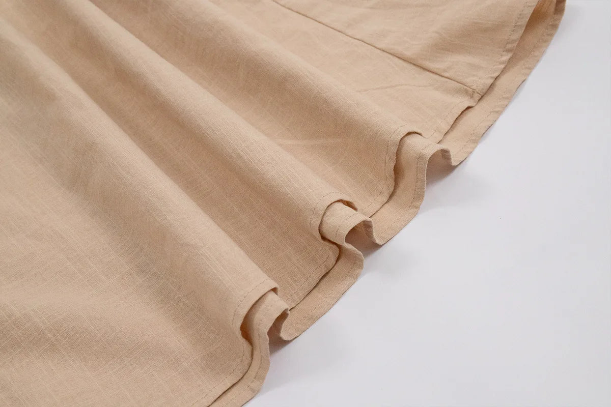 Backless Pleated Halter Dress – Summer Casual Beach Vacation
