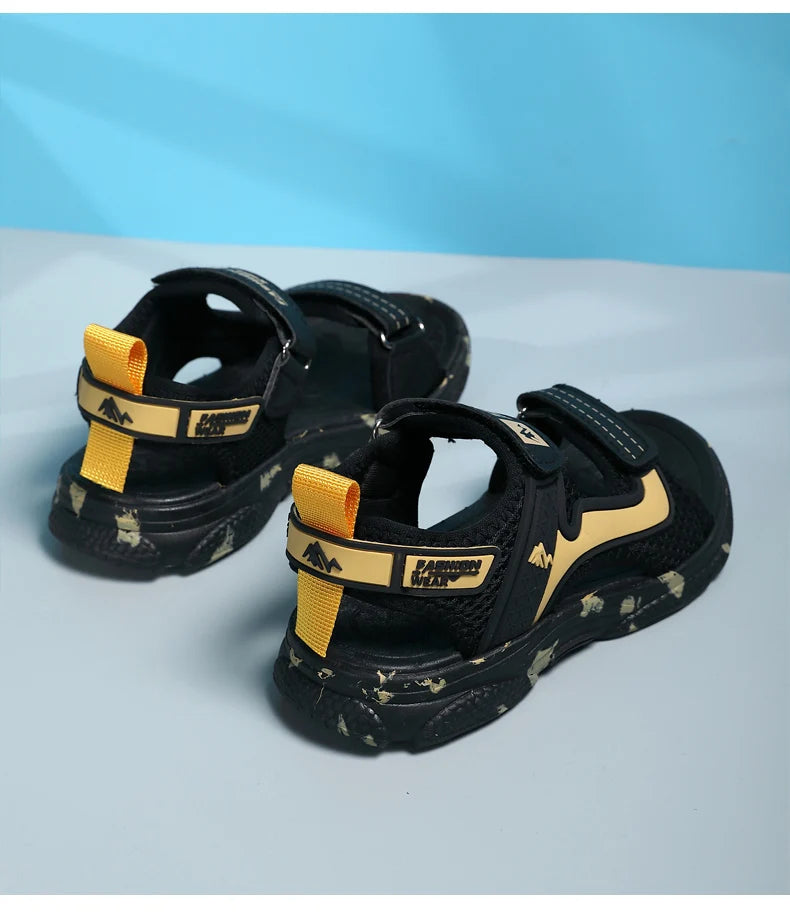 Kids' Camouflage Platform Sandals – Lightweight, Non-Slip Outdoor Beach Shoes