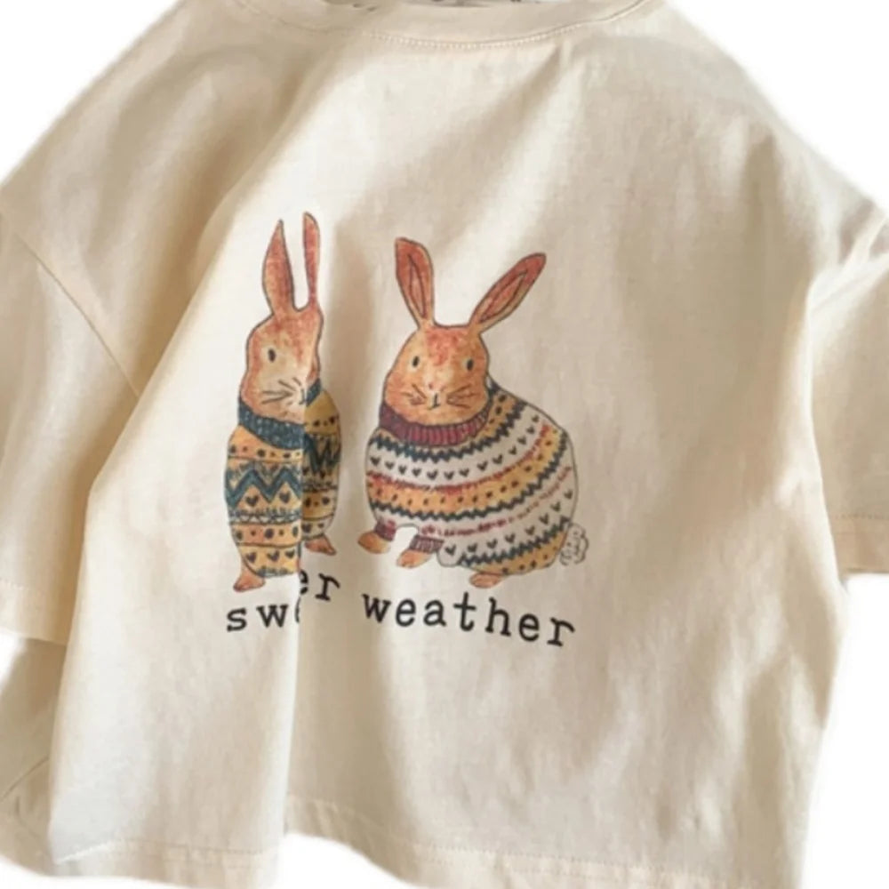 Kids’ Summer T-Shirt – Cute Printed Short Sleeve Top for Boys & Girls