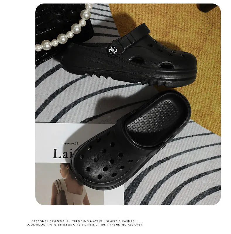 Women's Clogs – New Fashion Slippers with Cute DIY Bows, Outdoor Beach Slides for Girls