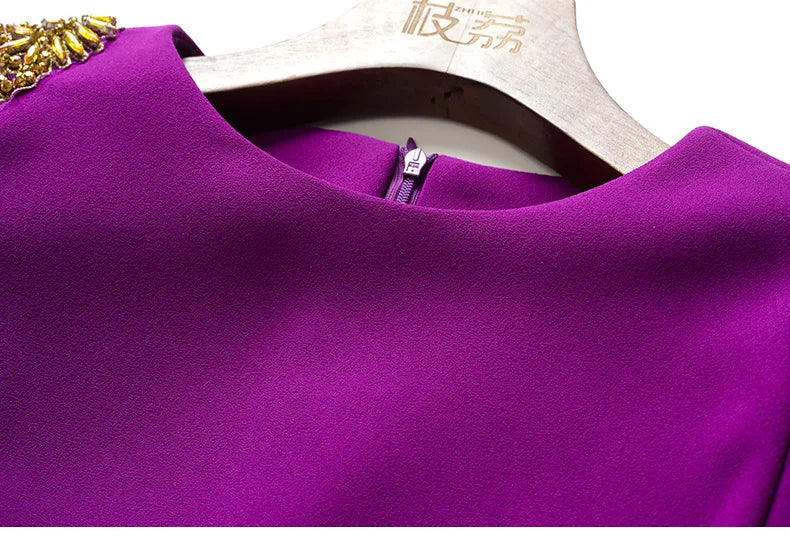 Summer Purple Fish Tail Long Dress – Elegant, Close-Waist Evening Gown