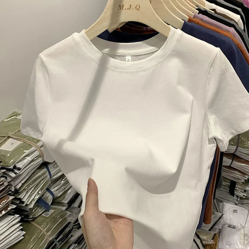 Women’s Y2K T-Shirt – Short Sleeve, Sexy Spring Tee, White