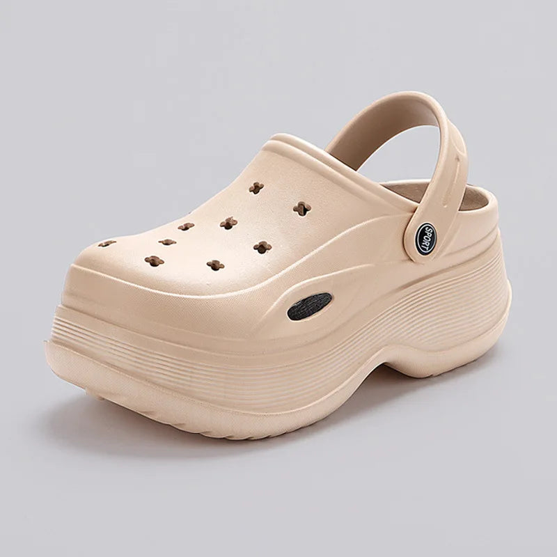 Chunky Platform Clogs – Non-Slip Beach Sandals, EVA Wedges
