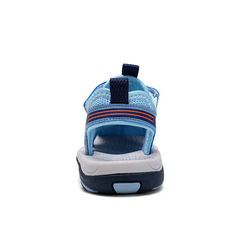 Kids' Summer Beach Sandals – Closed Toe, Anti-Bump, Breathable Soft Sole Shoes
