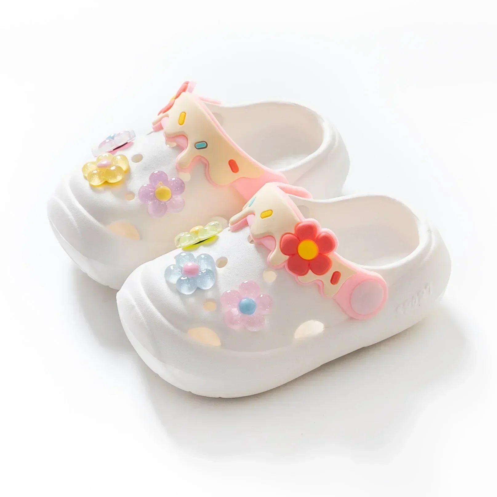 Kids' Summer Slippers – Cute Flower Soft Sole Sandals, Anti-Slip Beach Shoes