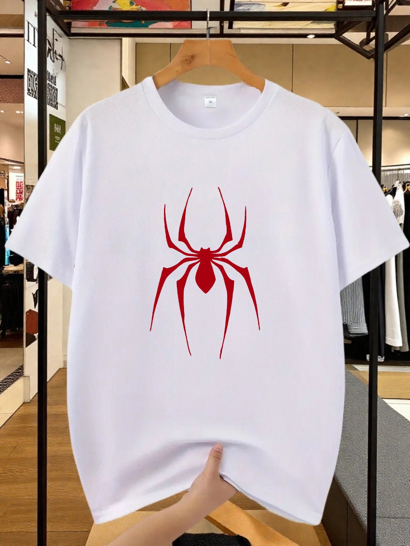 Men’s Printed T-Shirt – Trendy Round Neck, Comfortable & Breathable Sports Tee