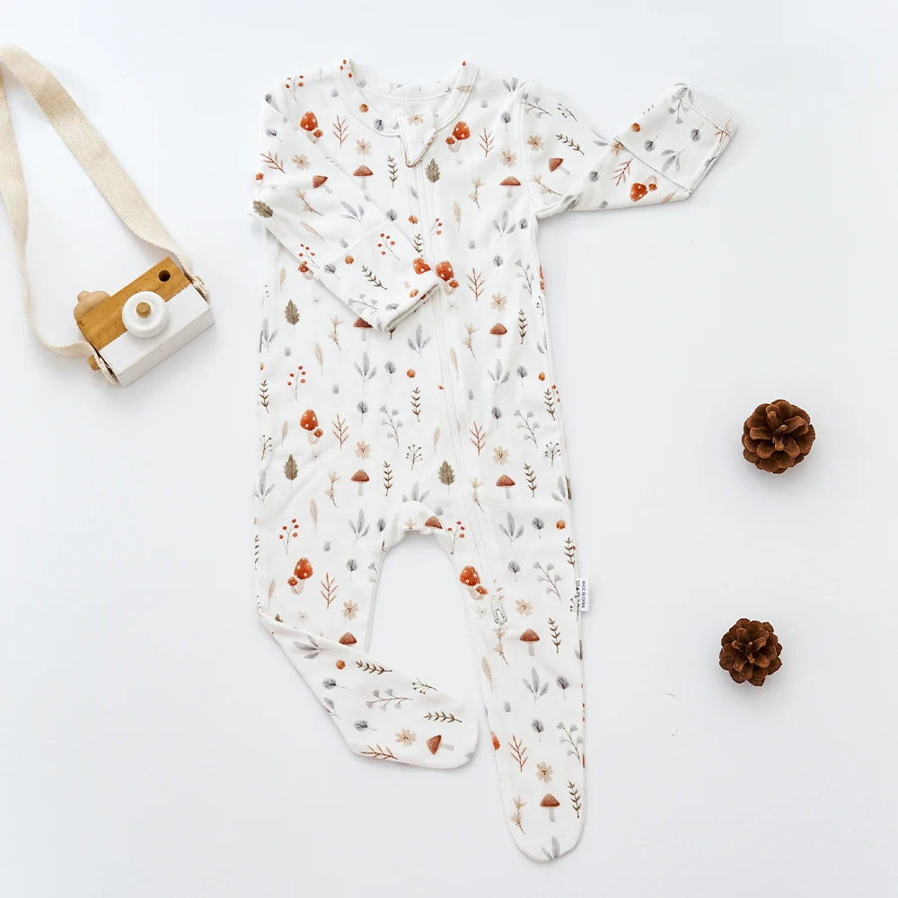 Kangobaby #My Soft Life# Baby Bodysuit: Long Sleeve Romper for Newborns & Infants