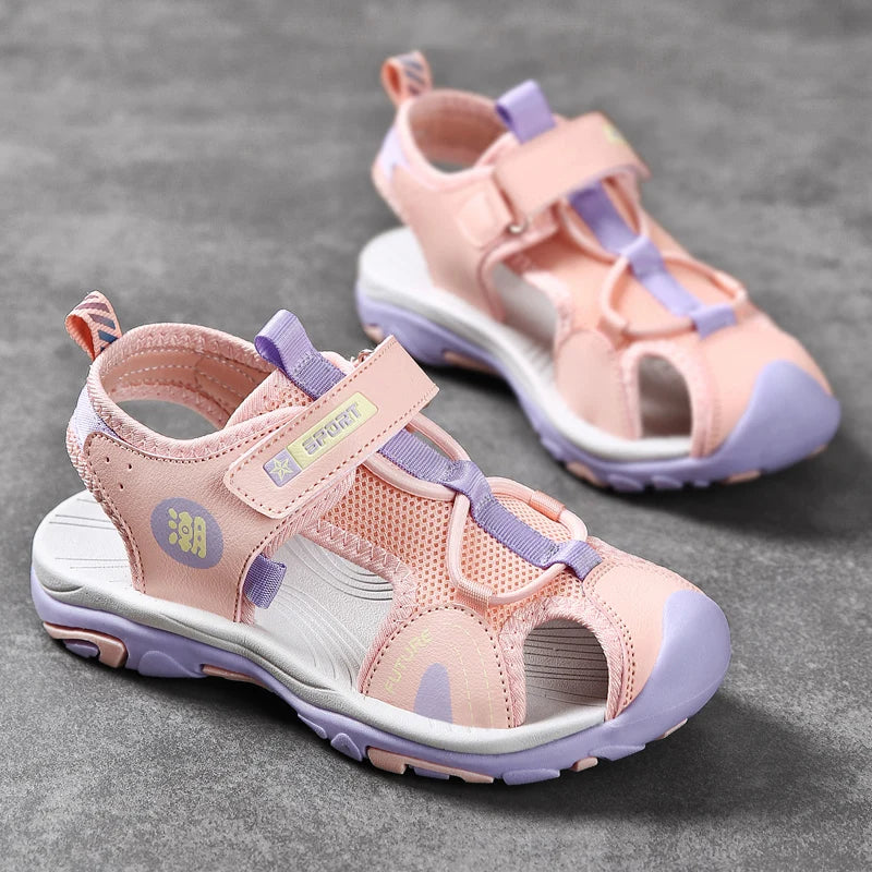 Kids Summer Sandals – Breathable, Non-Slip, Closed-Toe for Boys & Girls