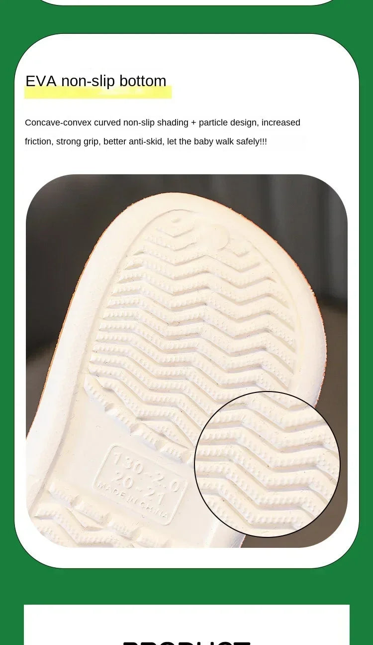 Kids' Cartoon DIY Sandals – Anti-Skid Beach Shoes for Boys & Girls