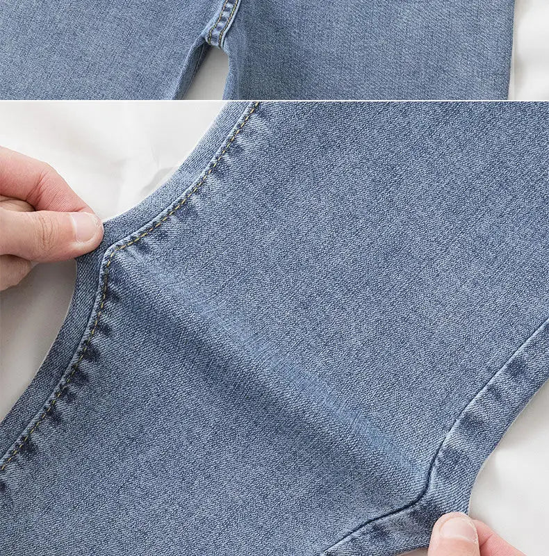 Black Grey Slimming Jeans for Women – Cropped, Slim Fit, Chic & Versatile.