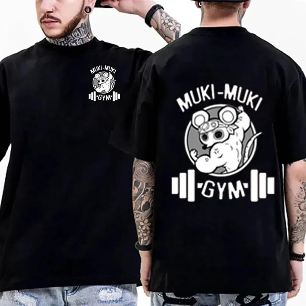 Men’s Fashion T-Shirt – Funny Print, Gym Beast, Oversized Cotton Tee