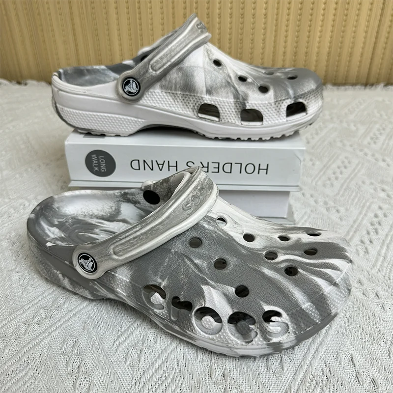 Summer Couple Clogs – Ink Gradient Waterproof Sandals, Soft Sole Beach Shoes