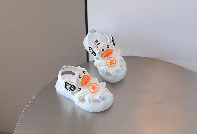 Kids' Colorful Sandals with Lights – Soft Sole Casual Sneakers for Boys & Girls