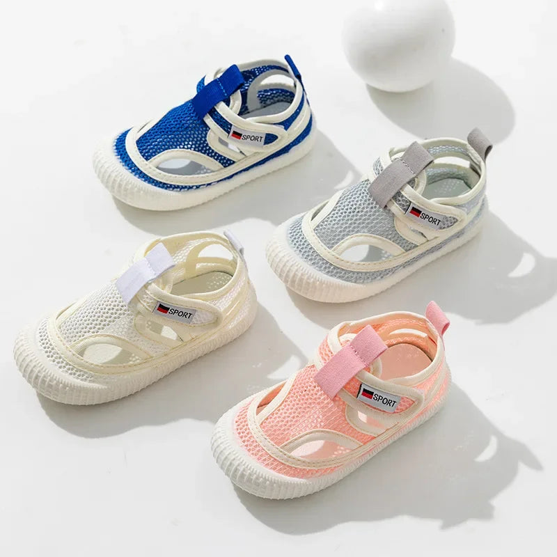 Kids Sandals – Fashionable Breathable Cut-out Shoes, Soft & Toe-Capped (Size 21-30)