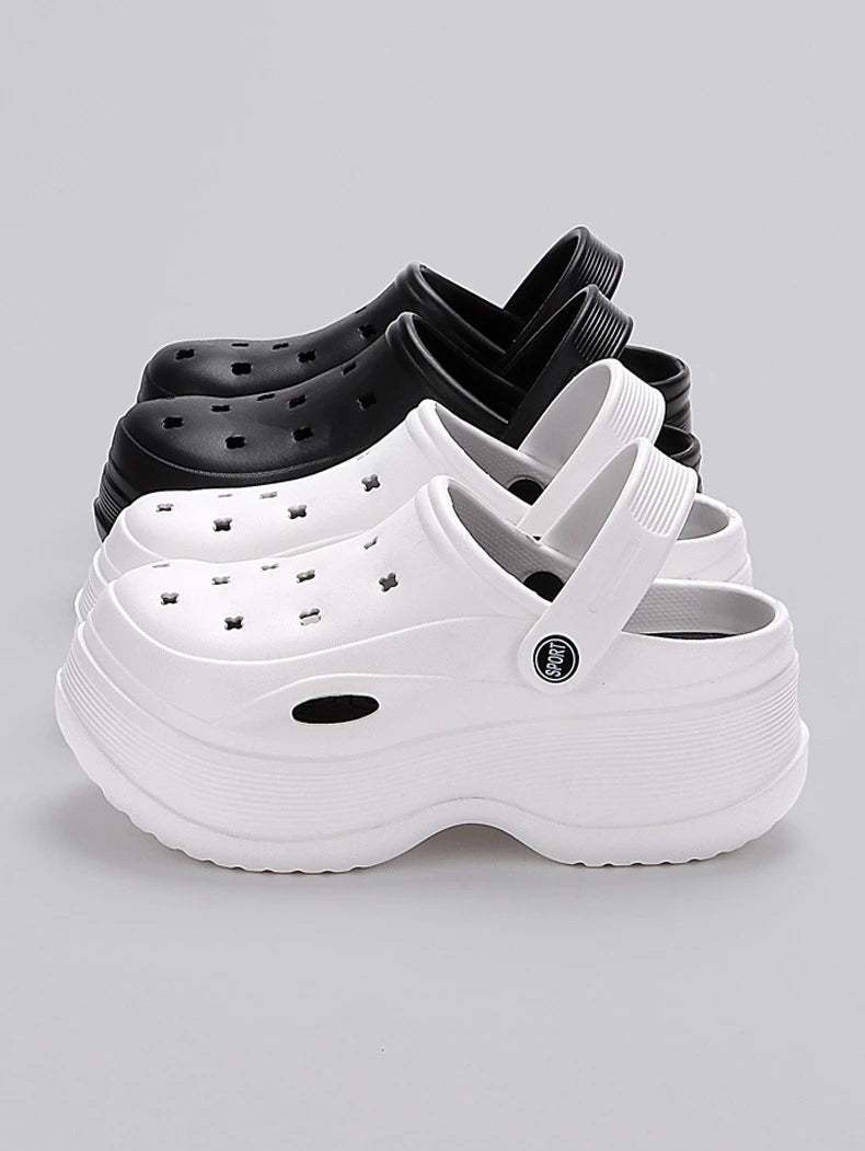 Chunky Platform Clogs – Non-Slip Beach Sandals, EVA Wedges