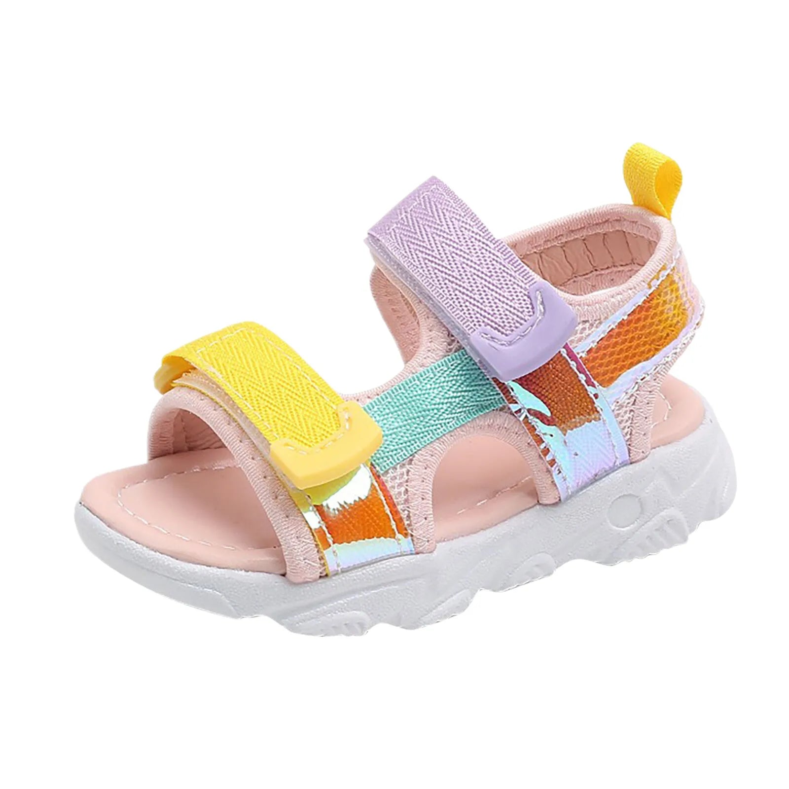 Kids' Soft Non-Slip Sandals – Colorful Beach Shoes for Girls, 1-7 Years