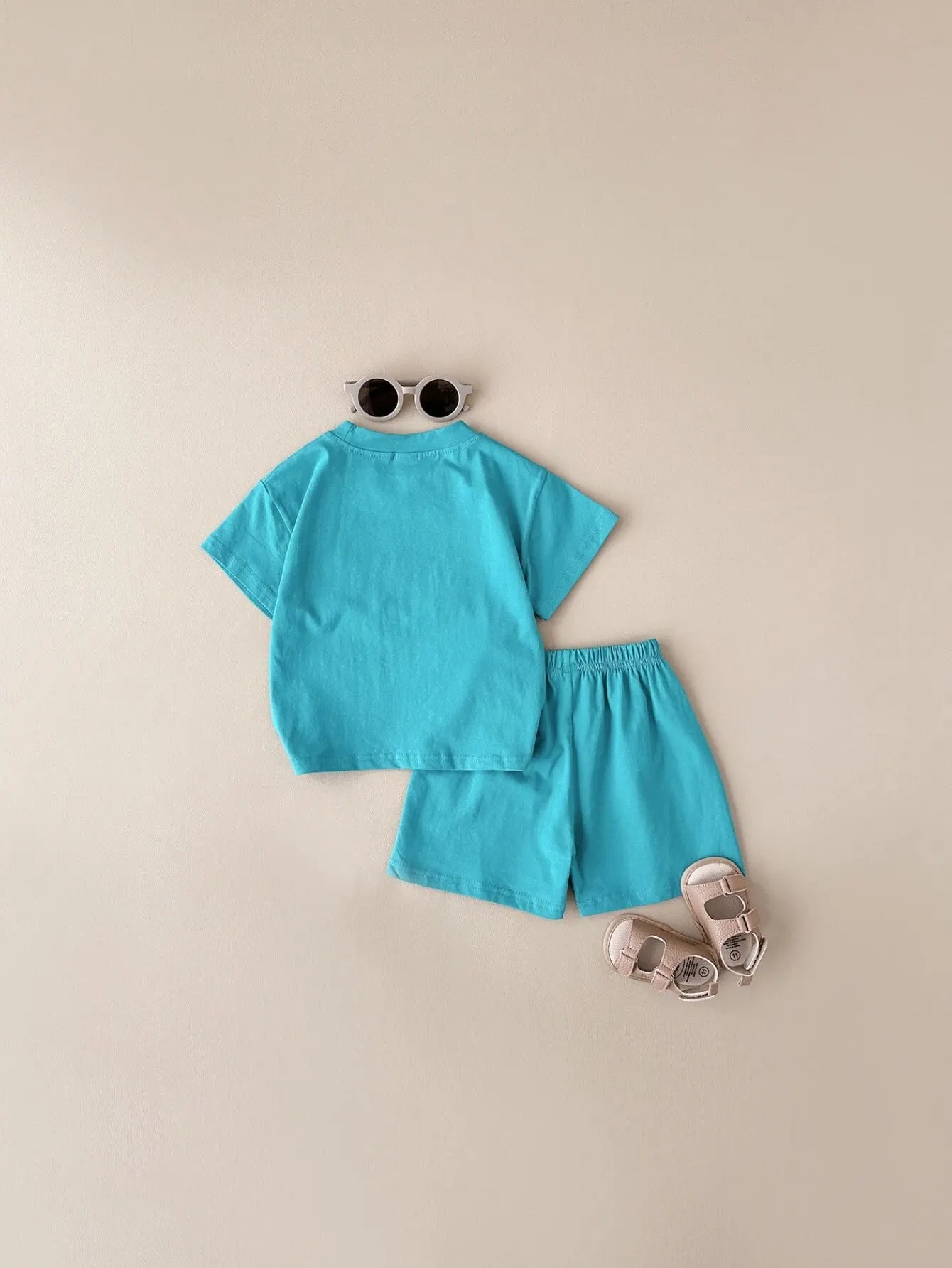 2PCS Baby Outfit Set: Infant Top & Bottom for Boys & Girls (Casual Sportswear)