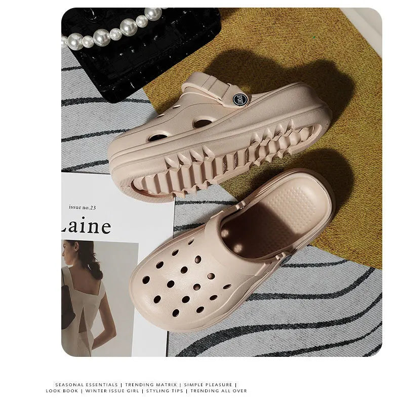 Women's Clogs – New Fashion Slippers with Cute DIY Bows, Outdoor Beach Slides for Girls